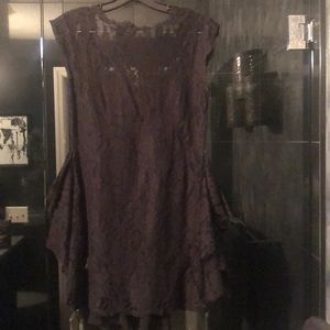 Porcelain Black Lace Dress